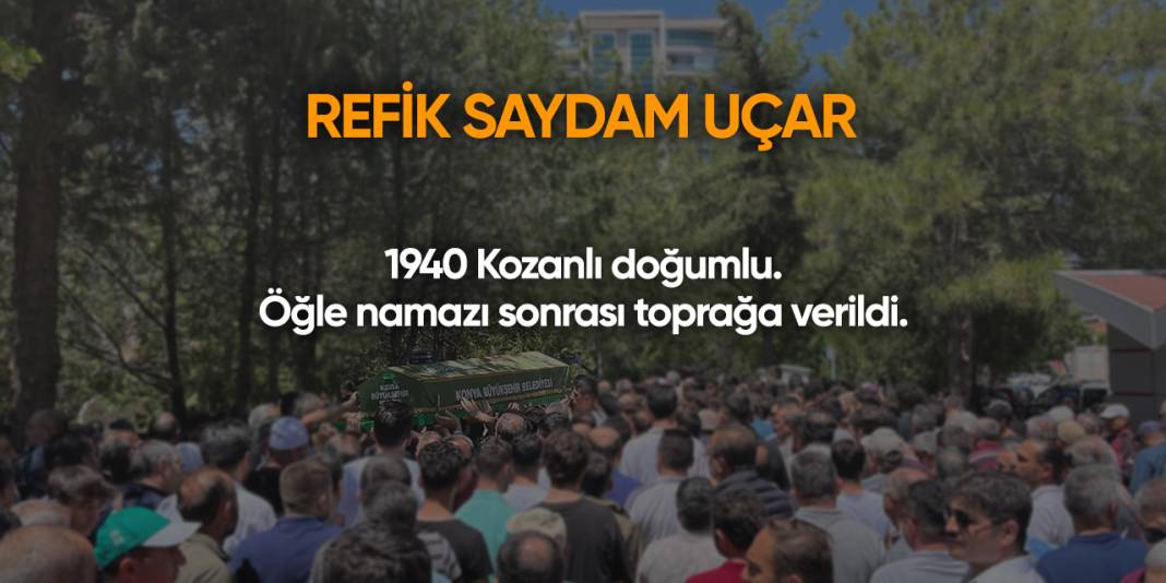 Konya'da bugün vefat edenler | 23 Ocak 2025 10